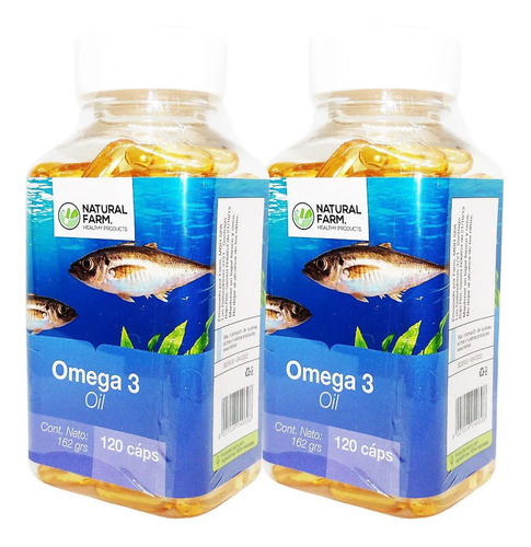 Pack 2 Omega 3 Oil Nf 1000mg 120 Capsulas Soft C/u
