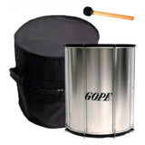 Kit Surdo Gope 18 Pol. 50cm Alum 1 Lado Animal +capa Baqueta