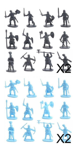 400 / Set Figuras De Soldado De Plástico Antiguo Juguetes