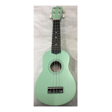 Ukulele Soprano Verde Funda Ukelele Copacabana Cpuk015 +