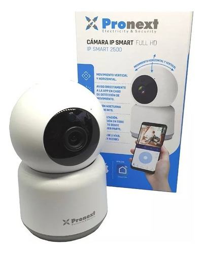 Camara Interior Ip Smart Con Movimiento Y Microfono 2mp Fhd