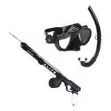 Kit Viper Pro Elite Máscara Snorkel Arbalete Para Pesca Sub