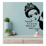 Vinilo Decorativo Frida Kahlo Frase Enamorate De Ti Sticker 