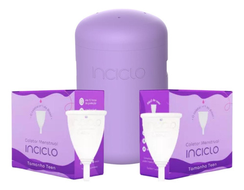 Kit 2 Coletores Menstrual Cápsula Todos Os Tamanhos Inciclo