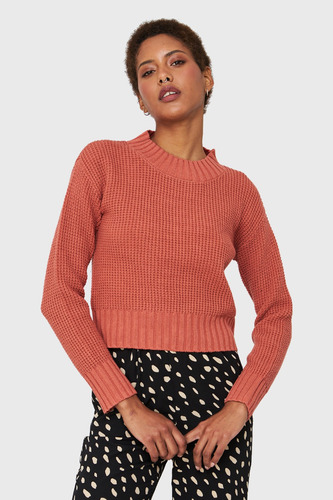 Sweater Crop Básico Óxido Nicopoly