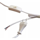 10 Cables Armado Lampara Con Interruptor Y Enchufe 