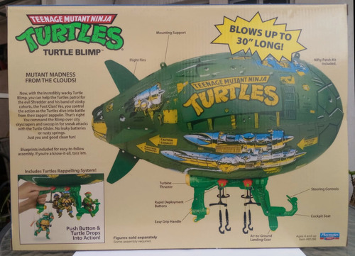 Tortugas Ninja Vintage Reissue Playmates Turtle Blimp 2021
