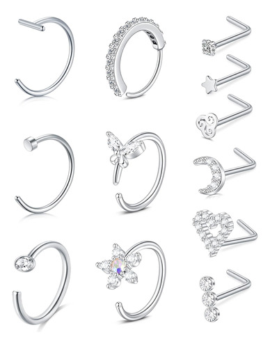 Kit De Piercing Para La Nariz Briana Williams Con Aros Para