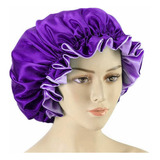 Gorro Para Dormir Raso Antifrizz Reversible Jessamy Color Violeta