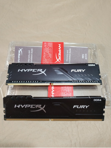 Memoria Ram Hyperx Fury 8gb Ddr4 2666 Mhz (2x4gb)