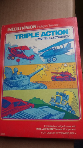 Triple Action Intellivision Mattel Electronics