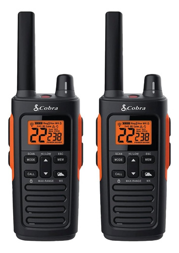 Radios Cobra Rx680 Walkie Talkies Impermeables Ip54 38millas