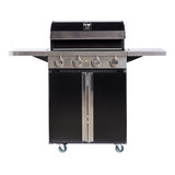 Parrilla Gas Bbq Grill Q4 Patagonia Black 4 Quemadores