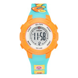 Reloj Infantil Slop Para Unisex Sw8825lk5 Naranja Color Del Fondo Gris