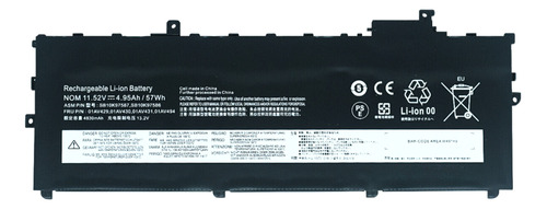 Batería Para Lenovo Thinkpad X1 Carbon 5ª 6ª Generación 