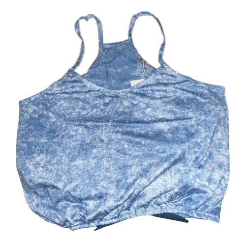 Crop Top Azul Tie Dye Talla Unica