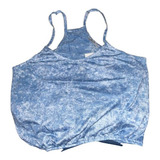 Crop Top Azul Tie Dye Talla Unica