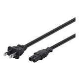 Cable De Alimentación Ac De 18 Awg De 6 Pies Sin Polarizació