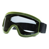 Lentes Tacticos Para Hombre Gafas Tipo Goggles Para Motocicleta Y Razer Correa Elastica 100% Ajustable Material Resistente Protección De Ojos Proteje Del Sol Actividades Rudas Diseño Liso Basic Power