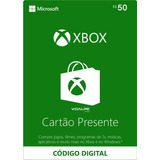 R$ 50  Cartão-presente Xbox [exclusivo Brasil]