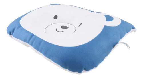 Travesseiro Anatômico Bebê Modelador Anti Cabeça Chata Azul