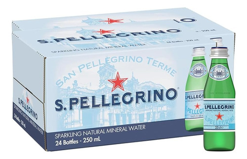 San Pellegrino Agua Mineral, 250 Mililitros, Paquete De 24