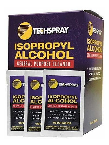 Tech Spray De Toallitas Con Alcohol Isopropílico 99% Puro 50