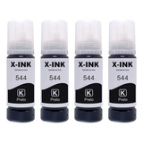 4x Tinta Preta Para Epson L3250 L3150 L3210 L3110 L5290 T544