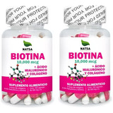 Natsa 2pack Biotina, Acido Hialuronico, Colageno 200caps Sfn