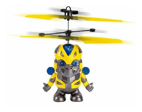 Mini Drone Transformer Volador Por Inducción Luz Led Juguete