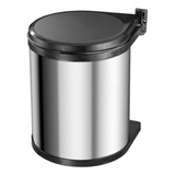 Bote De Basura P/cocina Extraíble 15l Color Grafito Cerrajes