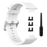Correa De Silicona Para Huawei Watch Fit - White