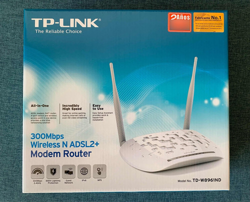 Tp-link 300mbps Wireless N Adsl2+ Modem Router