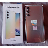 Celular Samsung A34 5g, Silver, Libre Feria Virtual Tominick