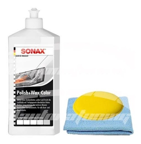 Sonax Polish & Wax P/ Colores Blancos,+pad+microfibra