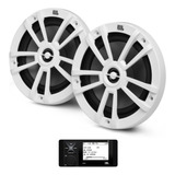 Kit Radio Jbl Wake R3500 Com Jbl Stage Marine 6 Pol Branco