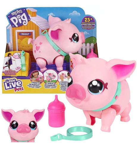 Porquinho Interativo Musical Anda Dança Little Live Pets Pig