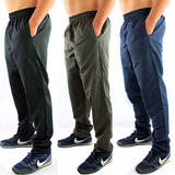 Kit 3 Calça Tactel Sem Forro Masculino Tamanho P M G Gg