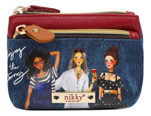 Monedero De Mezclilla Estampado Fw23 Nikky By Nicole Lee