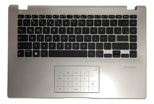 Teclado Asus E410ma Prata Com Base Superior E Touchpad