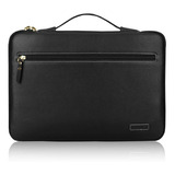 Funda Para Laptop De 12-13,5 Pulgadas Negro Cuero