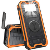 Cargador Solar De 30.000mah Carga Rápida Para Ios Y Android