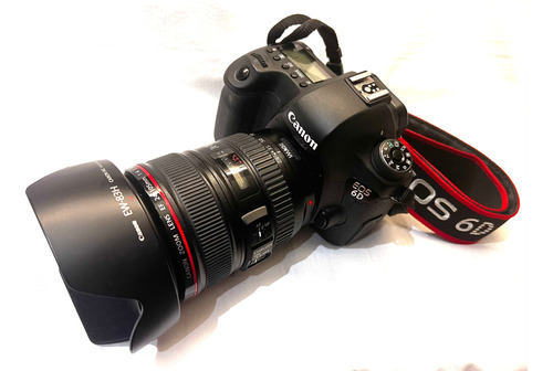  Canon Eos 6d Impecável + Lente 24-105mm F/4l E Acessórios! 