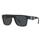 Lentes Solar Armani Exchange Ax4113s 807887 Negro Mate Nuevo