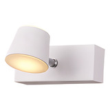 Aplique Pared Cano 1 Luz Led 6w Candil Luz Calida Deco R Color Blanco