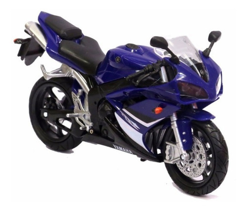 Miniatura Azul Yamaha Yzf-r1 Moto R1 2008 New Ray 1:12 17 Cm