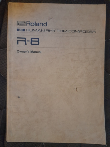Manual Original Roland R 8