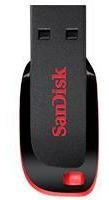 Memoria Usb 2.0 Sandisk Cruzer Blade Cz50 128gb Negro/rojo