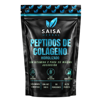 Colágeno Hidrolizado 100% Puro En Polvo 500 g | Sin Saborizantes Ni Colorantes | Suplemento Alimenticio | Saisa Herbal | Piel, Articulaciones, Cabello | MercadoLibre