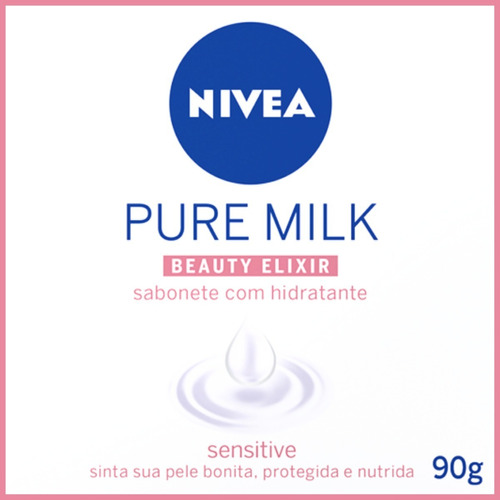 Sabonete Barra Nivea Pure Milk Beauty Elixir